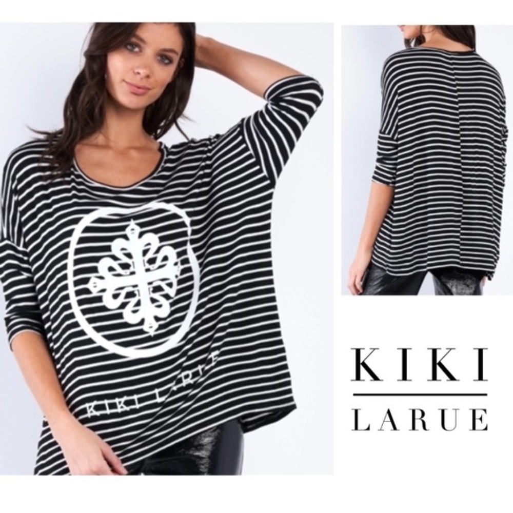 Kiki Larue 3/4 Sleeve Oversized Top ✨NWOT✨